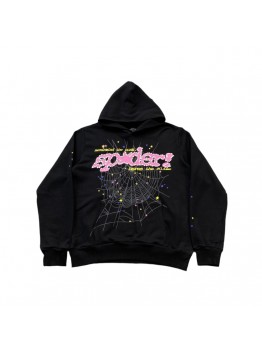 SP5DER P*NK V2 HOODIE BLACK