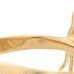 18K Yellow Gold Diamond Feather Ring 47 4