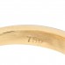 18K Yellow Gold Diamond Feather Ring 47 4