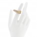 18K Yellow Gold Diamond Feather Ring 47 4