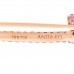 18K Rose Gold Pink Sapphire Safety Pin Earring