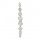 18K White Gold Diamond Lobe Cuff Earring