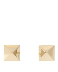 14K Rose Gold Pyramid Stud Earrings