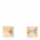 14K Rose Gold Pyramid Stud Earrings