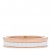 18K Pink Gold Ceramic Quatre White Edition Wedding Band Ring 47 4.25 59/8.75
