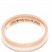 18K Pink Gold Ceramic Quatre White Edition Wedding Band Ring 47 4.25 59/8.75