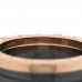 18K Rose Gold Black Ceramic B.Zero1 Two-Band Ring 56 7.5