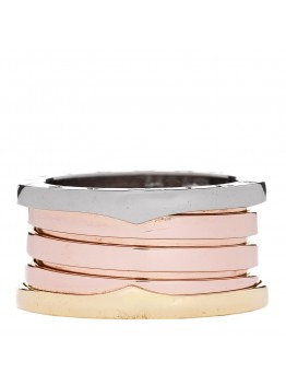 18K Rose White Yellow Gold B.Zero1 Four-Band Ring 54 6.75