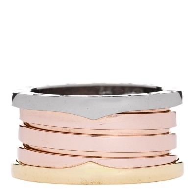 18K Rose White Yellow Gold B.Zero1 Four-Band Ring 54 6.75