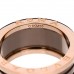 18K Rose Gold Bronze Cermet B.Zero1 Roma Four-Band Ring 61 9.5