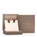 18K Rose Gold Black Ceramic B.Zero1 Hoop Earrings