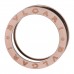 18K Rose Gold Black Ceramic B.Zero1 Four-Band Ring 52 6