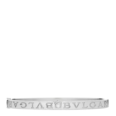 18K White Gold Diamond B.Zero1 Essential Bangle Bracelet M