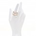 18K Rose Gold White Ceramic B.Zero1 Four-Band Ring 56 7.5
