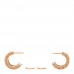 18K Rose Gold Black Ceramic B.Zero1 Hoop Earrings
