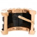 18K Rose Gold Black Ceramic B.Zero1 Hoop Earrings