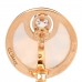 18K Rose Gold Diamond Mother of Pearl Intarsio Earrings