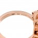 18K Rose Gold Diamond Fiorever Pave Ring 54 6.75