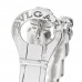 18K White Gold Diamond Serpenti Viper Hoop Pave Earrings