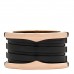18K Rose Gold Black Ceramic B.Zero1 Four-Band Ring 53 6.25
