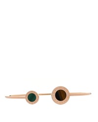18K Rose Gold Malachite Tiger's Eye BVLGARI BVLGARI Cuff Bracelet M