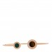 18K Rose Gold Malachite Tiger's Eye BVLGARI BVLGARI Cuff Bracelet M