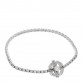 18K White Gold Diamond Fiorever Pave Bracelet S