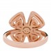 18K Rose Gold Diamond Fiorever Pave Ring 54 6.75