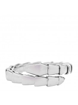 18K White Gold Serpenti Viper Ring L