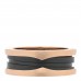 18K Rose Gold Black Ceramic B.Zero1 Two-Band Ring 56 7.5