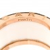 18K Rose Gold White Ceramic B.Zero1 Four-Band Ring 56 7.5