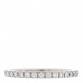 18K White Gold Diamond Roma Amor Wedding Band Ring 46 3.75