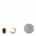 18K Rose Gold Black Ceramic B.Zero1 Hoop Earrings