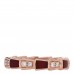 18K Rose Gold Diamond Carnelian 4mm Serpenti Viper Band Ring 52 6