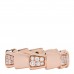 18K Rose Gold Diamond 6mm Serpenti Viper Band Ring 52 6