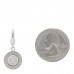 18K White Gold Pave Diamond BVLGARI BVLGARI Charm Pendant