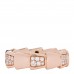 18K Rose Gold Diamond 6mm Serpenti Viper Band Ring 52 6