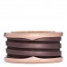 18K Rose Gold Bronze Cermet B.Zero1 Roma Four-Band Ring 61 9.5