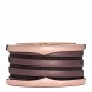 18K Rose Gold Bronze Cermet B.Zero1 Roma Four-Band Ring 61 9.5