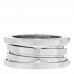 18K White Gold B.Zero1 Three-Band Ring 48 4.5