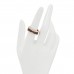 18K Rose Gold Black Ceramic B.Zero1 Two-Band Ring 56 7.5