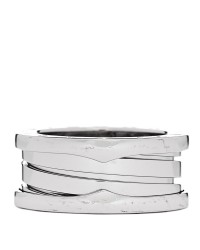 18K White Gold B.Zero1 Three-Band Ring 51 5.75