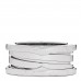 18K White Gold B.Zero1 Three-Band Ring 51 5.75