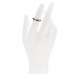 18K White Gold Diamond Gray Mother of Pearl Serpenti Viper Band Ring 48 4.5