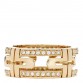 18K Yellow Gold Diamond Parentesi Ring 51 5.75