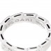 18K White Gold Diamond Serpenti Viper Band Ring 46 3.75