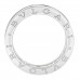 18K White Gold Diamond B.Zero1 Pave Ring 54 6.75