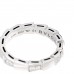 18K White Gold Diamond Serpenti Viper Band Ring 51 5.75