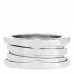 18K White Gold B.Zero1 Three-Band Ring 48 4.5