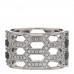 18K White Gold Diamond Serpenti Seduttori Pave Ring 56 7.5